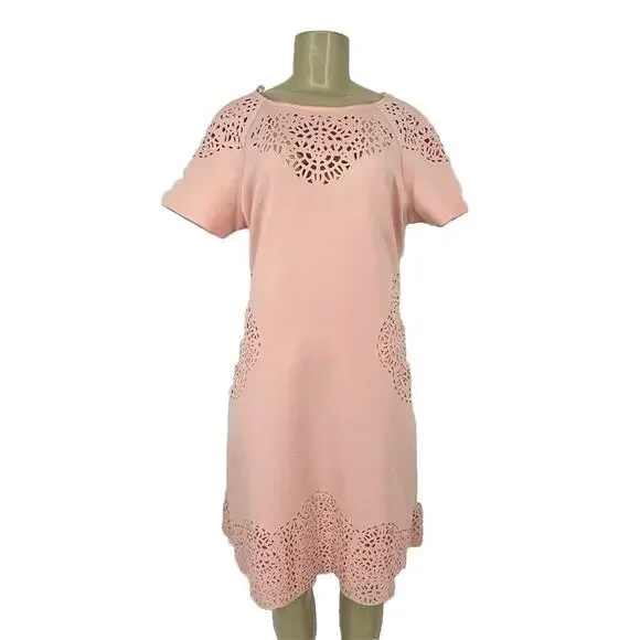 tahari lace fit and flare dress Lace Applique Midi Dress – Elie Tahari